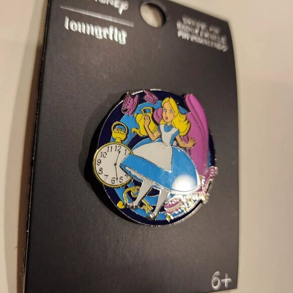 Loungefly Disney Alice in Wonderland Alice Falling Enamel Pin NEW - Picture 4 of 10